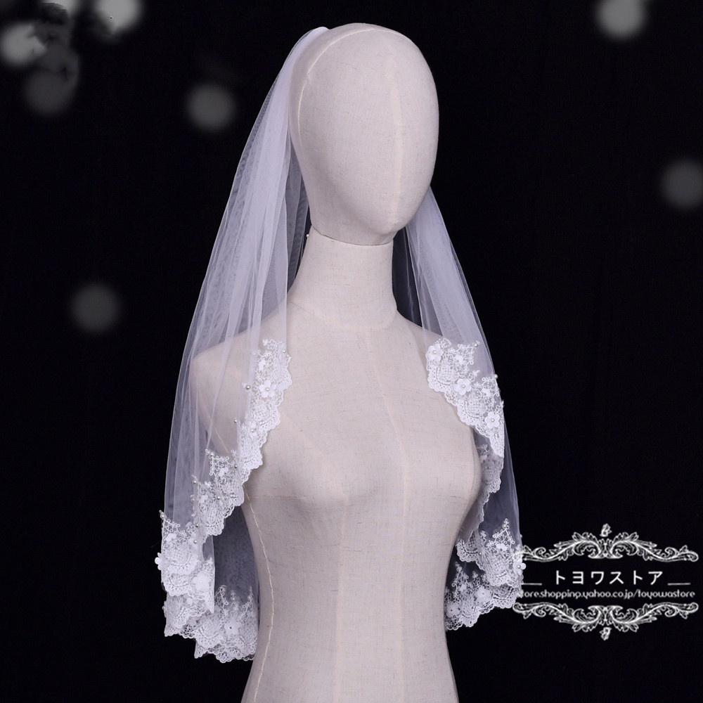 花嫁ベール手作り ブライダルベール 結婚式ベールガール ウェディングベール 花 ショートベール ブライダル小物 安い 花嫁 白 披露宴 二次会  vii2g433536