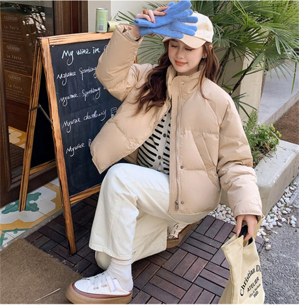 中綿ジャケット レディース 防寒ジャケット 中綿コート 立て襟 ゆったり 着痩せ 冬服 防寒性抜群 アウター 暖かい カジュアル 大きいサイズ 防風保温 お洒落  vii2h353119