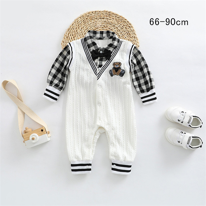 ロンパース 男の子 春秋 子供服 ベビー ベビー服 赤ちゃん おしゃれ コットン 長袖 誕生日プレゼント  vii2z262732