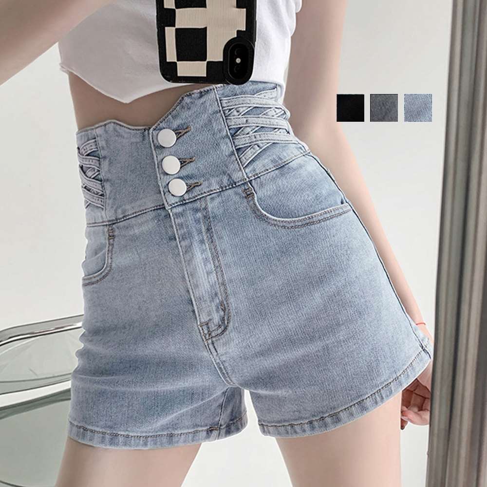 デニム ショートパンツ レディース 美脚   vii2z463492