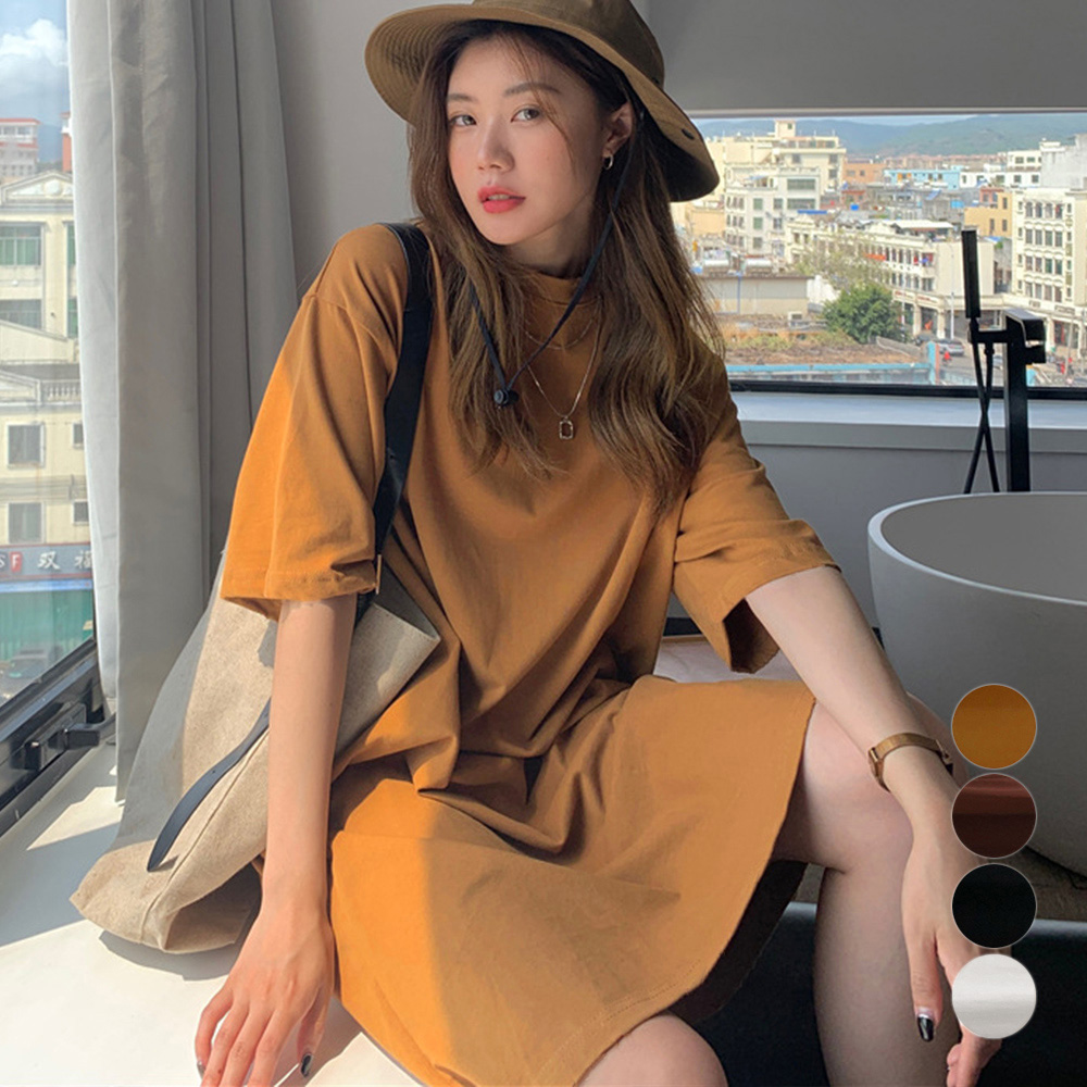 ゆったり Tシャツワンピース レディース 。可   vii3v265531